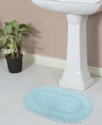 Home Weavers Hampton Crochet Reversible Bath Rug, 17" x 24"