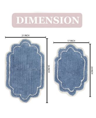 Allure Bathroom 2-Pc. Bath Rug Set