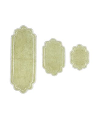 Allure Bathroom 3-Pc. Bath Rug Set