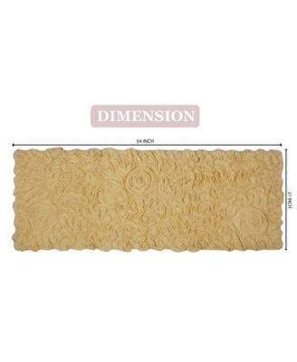 Bell Flower Runner Bath Rug, 21" x 54"