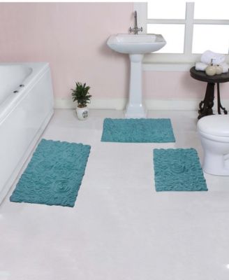 Bell Flower 3-Pc. Bath Rug Set