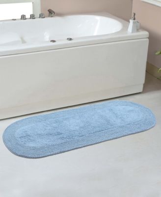 Double Ruffle Bath Rug, 21" x 54"