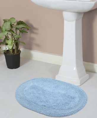 Double Ruffle Bath Rug, 17" x 24"