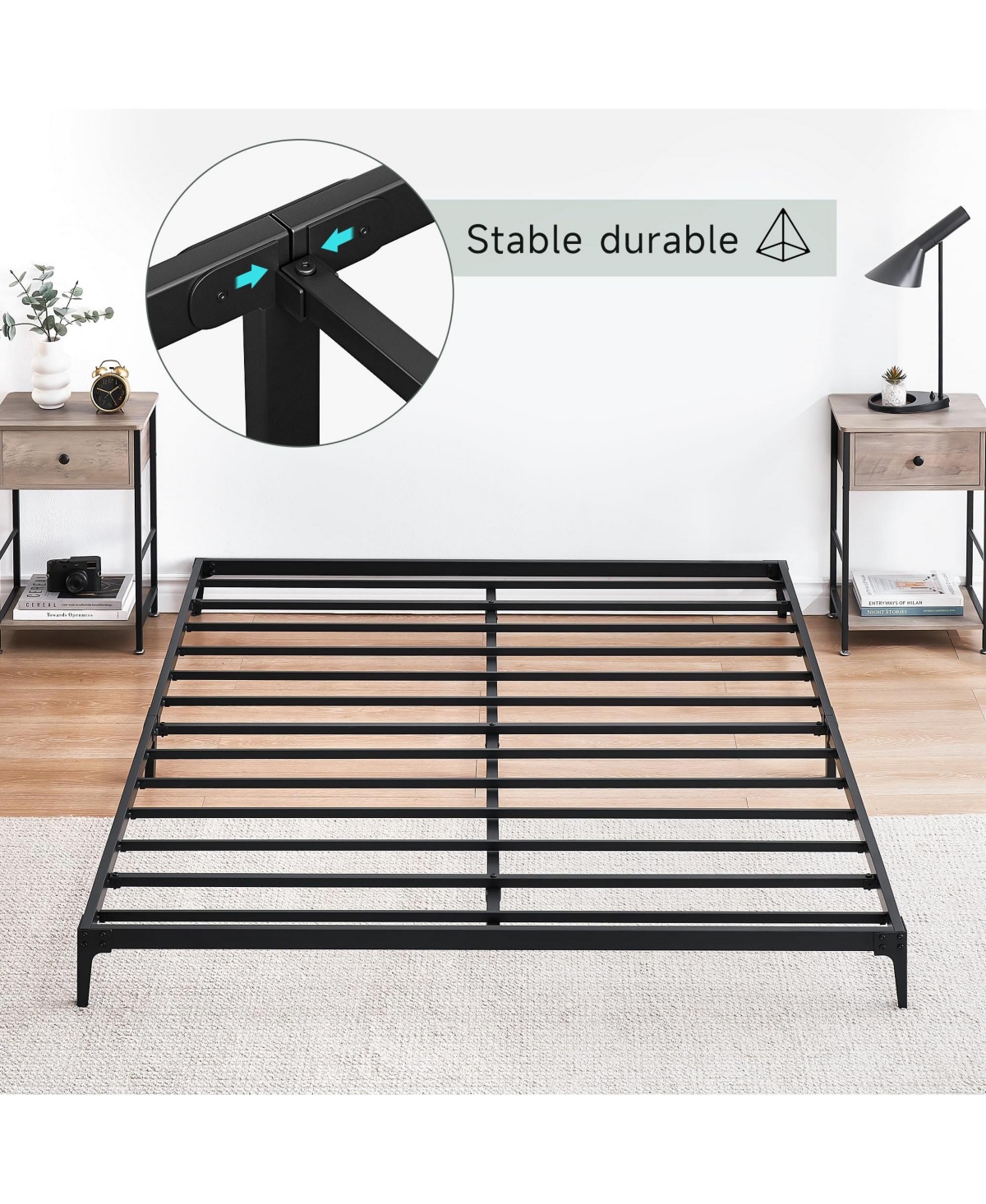 gaomon Full Size Bed Frame, 6 Inch Full Size Platform Bed Frames