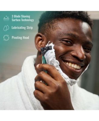 Men's Mario Lopez Wireless Body Hair Trimmer & Shaver and Mario Lopez Disposable Razors - 3 Blade Shaving Surface Technology