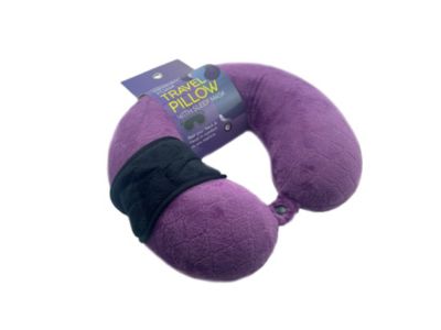 Memory Foam Travel Pillow with Sleep Mask