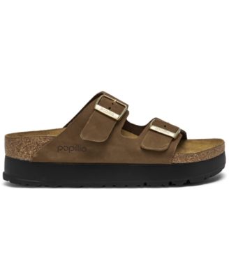 Women's Arizona Flex Nubuck Leather Platform Sandals from Finish Line