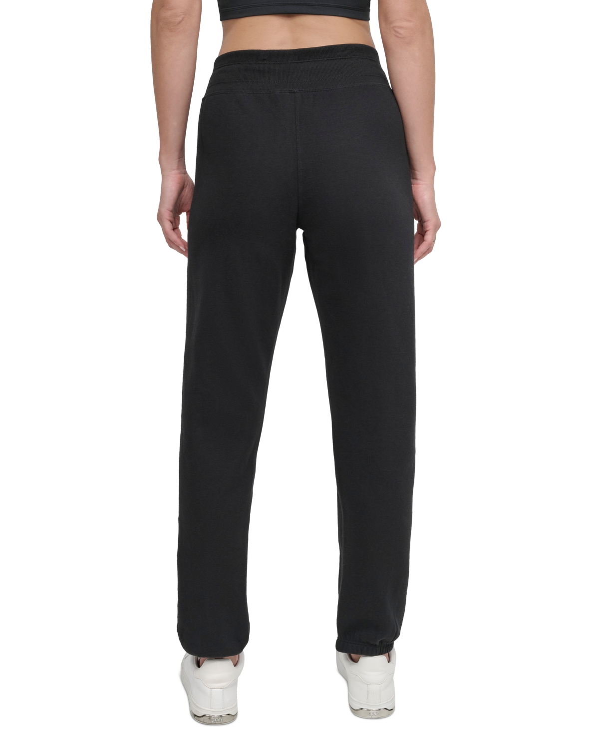 Dkny Sport Women's Embroidered-Logo Joggers -black