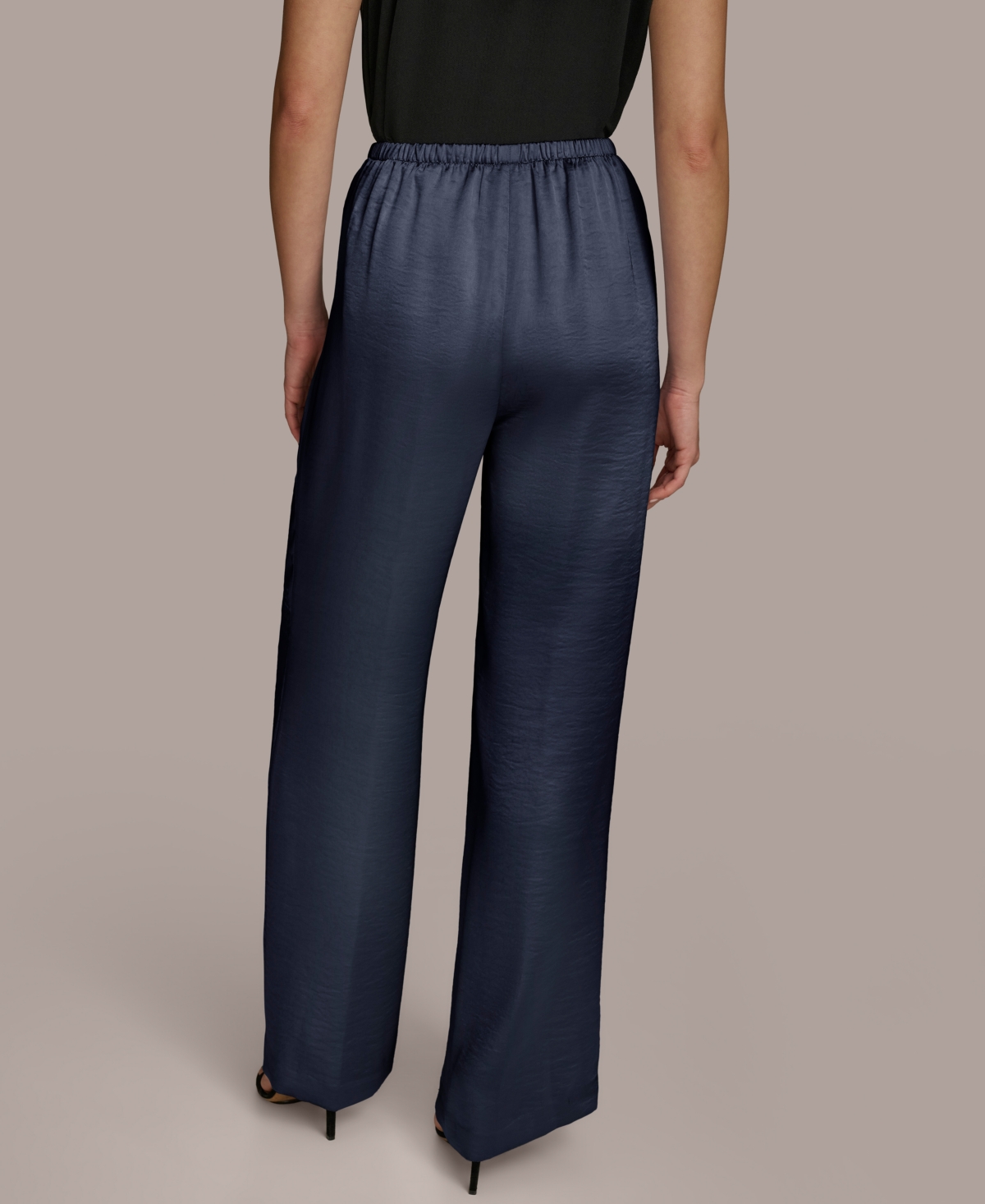 Donna Karan New York Women's Wide-Leg Satin Pants