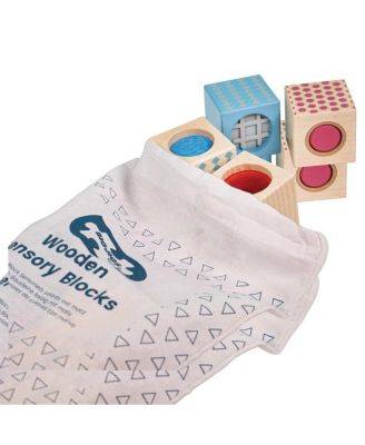 Bigjigs Wooden Sensory Blocks - Set of 8