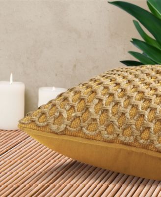 Jada Jute 2-Pack Decorative Pillow Set, 20" x 20"