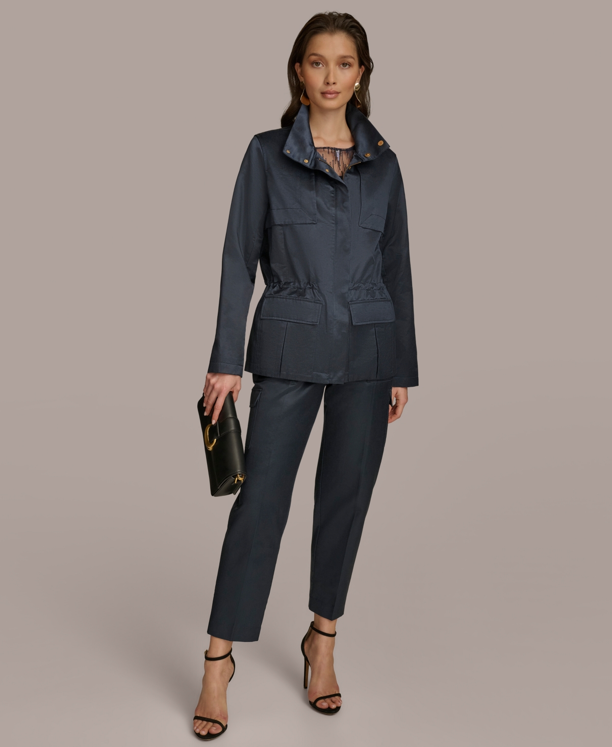 Donna Karan New York Women's Satin Cargo Pants