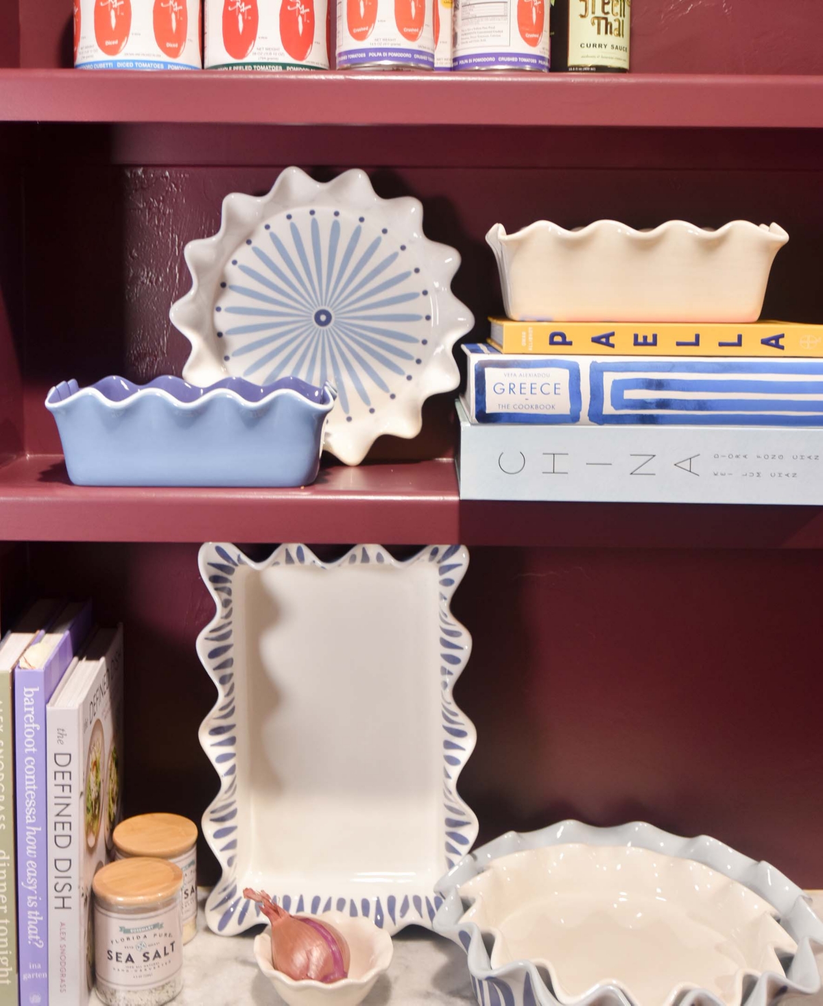 Coton Colors Iris Drop 13" Casserole In Blue