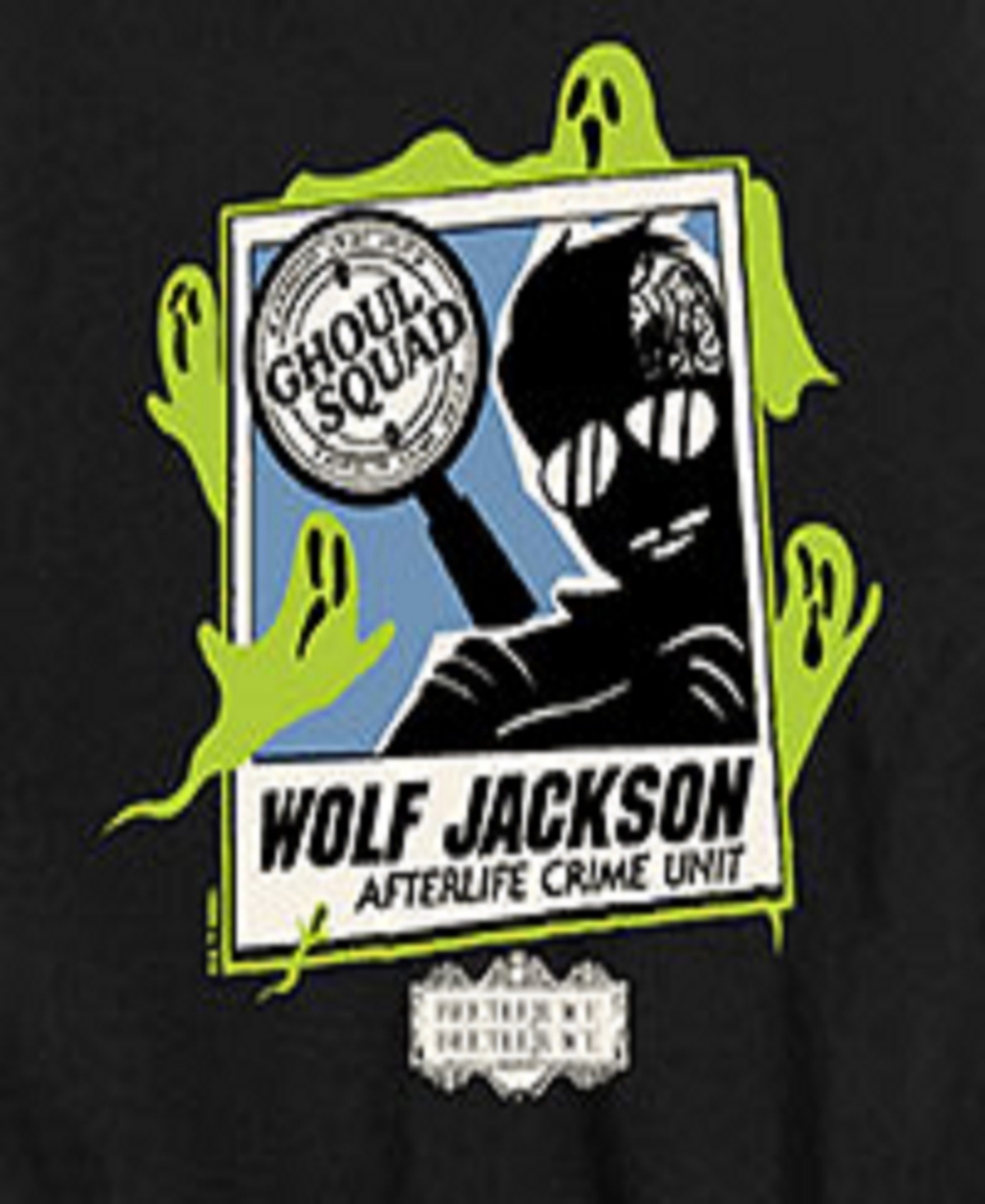 Hybrid Big Boys Beetlejuice Wolf Jackson Graphic Tee In Black