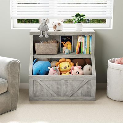 Kids Bookshelf Bookcase Toddlers Playhouse Cabinet Shelf