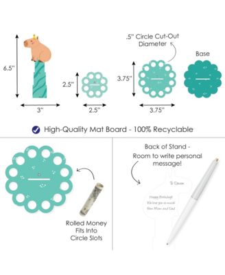 Capy Birthday - DIY Capybara Party Money Holder Gift - Cash Cake