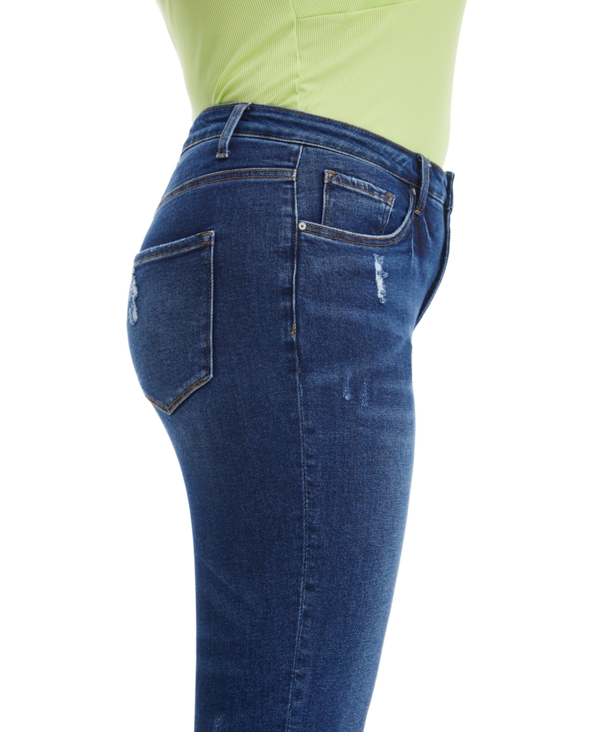 Bayeas Plus Size High Rise Loose Tapered Mom Jeans
