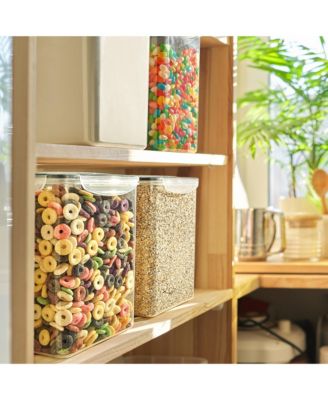 4 Pack Airtight (5qt/170oz) Food Storage Containers with Lids, Labels & Marker -Store Baking Supplies, Sugar, Flour, Rice and More -BPA Free