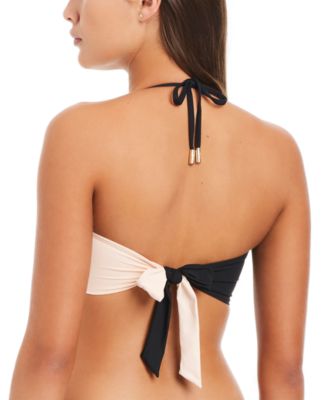 Женское бикини-бандо с уплотнительным кольцом Red Carter и плавки-боттоны 