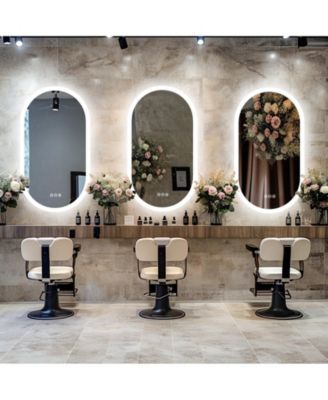 500 x 800mm Oval Led Bathroom Vanity Mirror with Backlit Dimmable 3 Lights Anti-fog