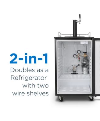 6 Cubic Feet cu. ft. Single Tap Freestanding Kegerator with Adjustable Temperature