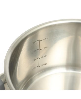 Beauford 9 Piece Stainless Steel Non-Toxic PCookware Set W/ Tri-Ply Encapsulated Bottom & Soft Touch Handles