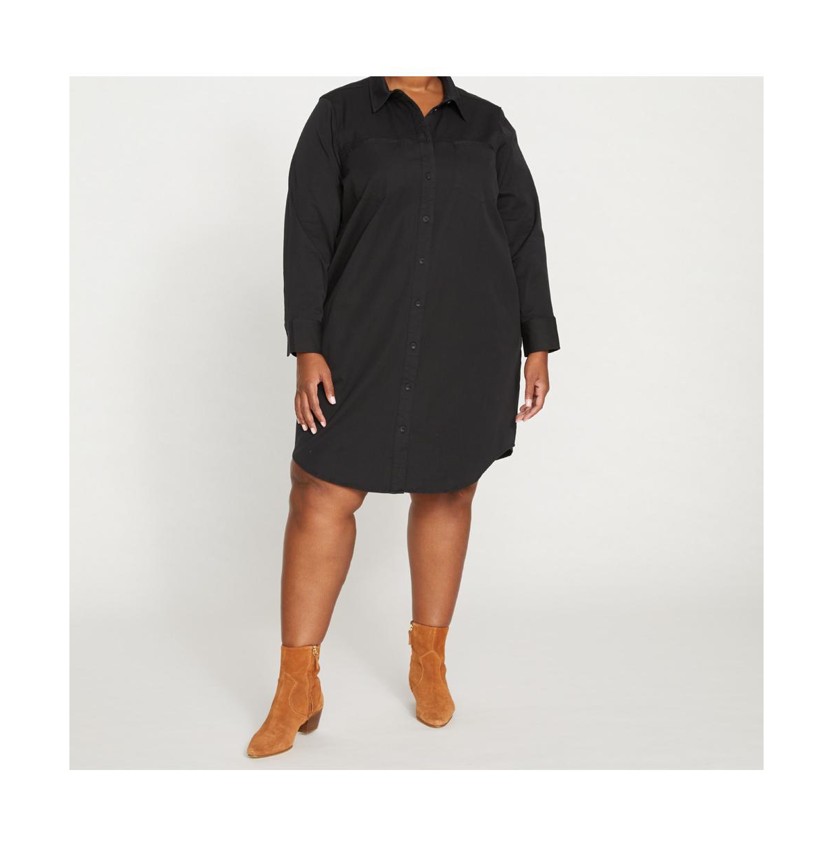 Universal Standard Plus Size Kelly Stretch Cotton Twill Shirtdress