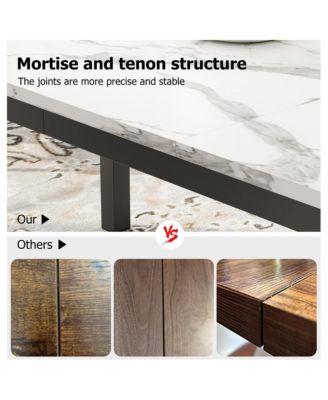 70.9 Inch Long Dining Table for 6-8 People