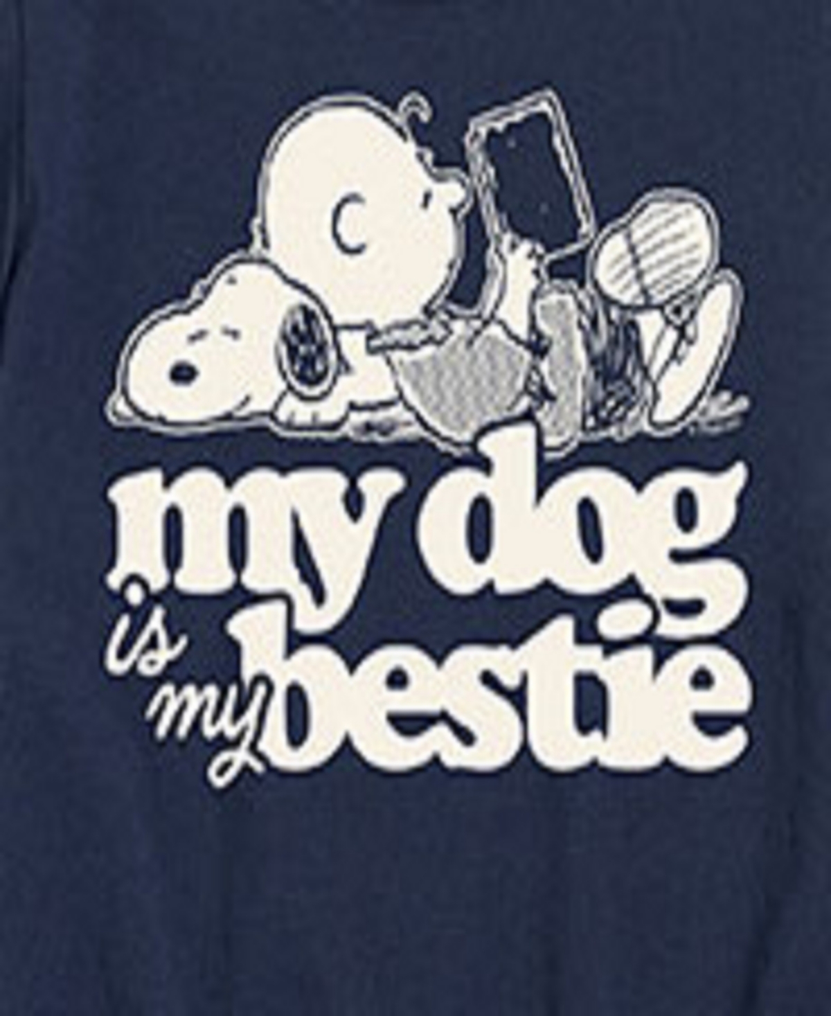 Hybrid Big Boys Peanuts My Dog Is My Bestie Graphic Tee