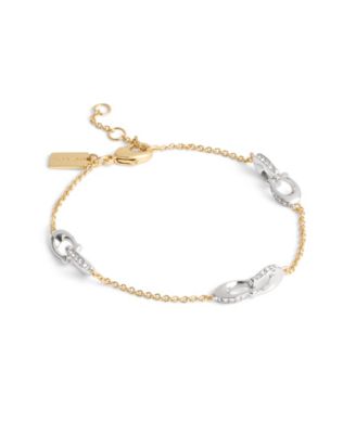 COACH Faux Stone Signature Pave Strand Bracelet 12690₽