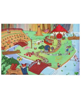 Kids Woodlands Wonderland Collectible Character Seek-and-Find Throw Blanket