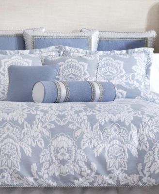 Floral Damask Woven Decorative Pillow, 18" x 18"