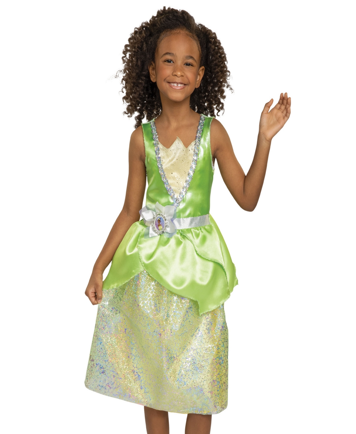 Disney Princess Tiana Dress In Multicolor