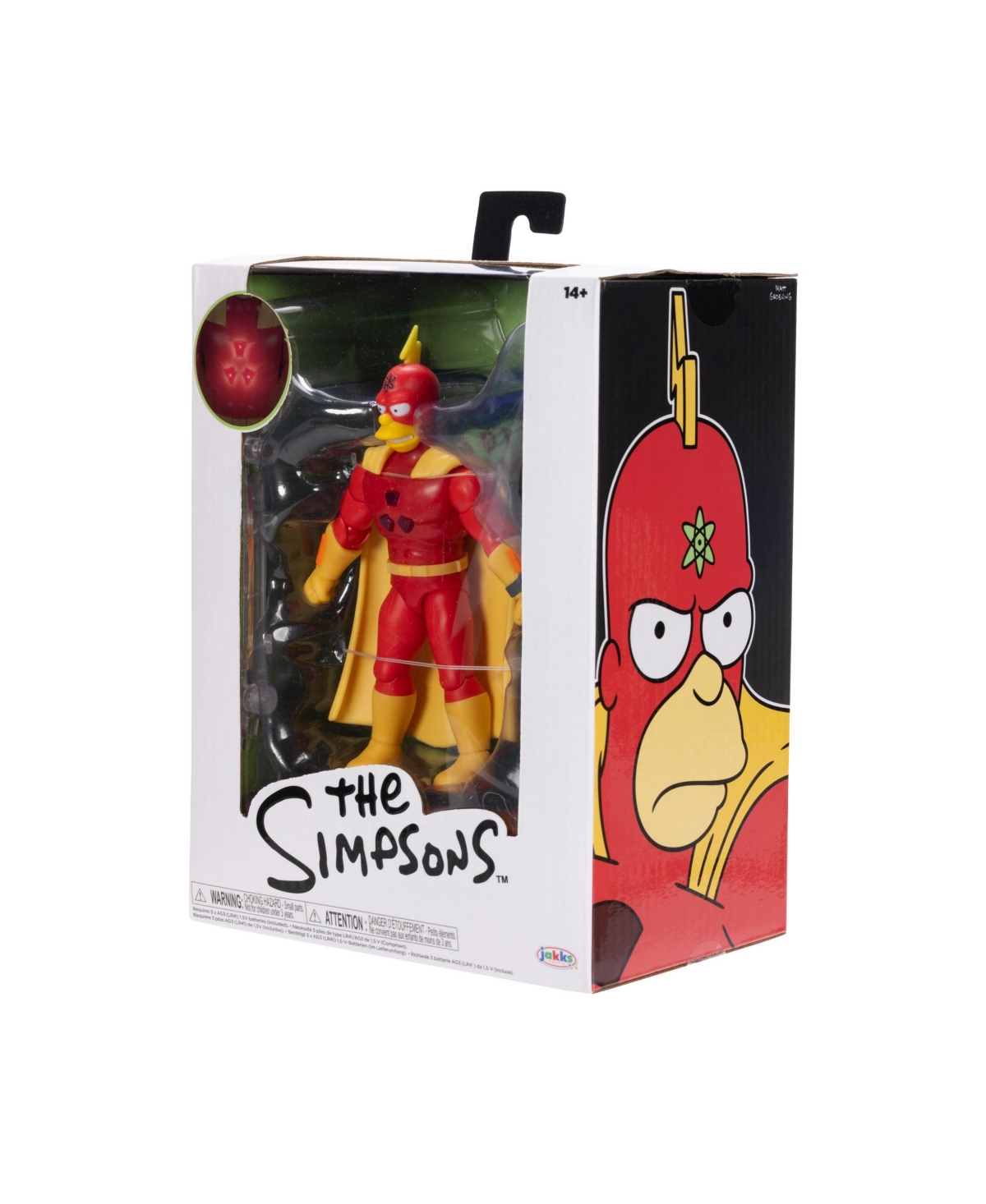 The Simpsons 5" Premium Radioactive Man Action Figure Toy In Multicolor