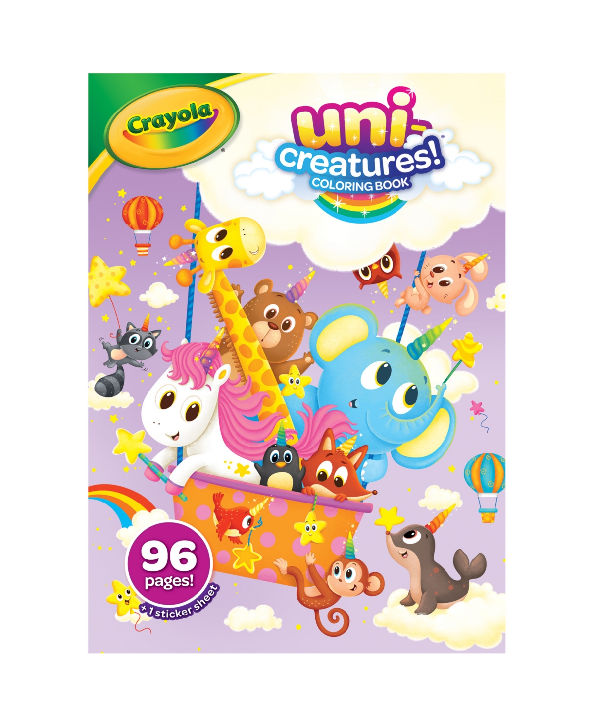 Crayola Uni-creatures Coloring Book, 8 Pack In Assorted