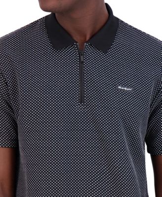 КАРЛ ЛАГЕРФЕЛЬД ПАРИЖ Мужская рубашка поло на молнии с текстурированным логотипом KARL LAGERFELD PARIS 17890₽