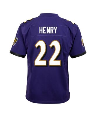 Nike Big Boys and Girls Derrick Henry Purple Baltimore Ravens Team Player Game Jersey
