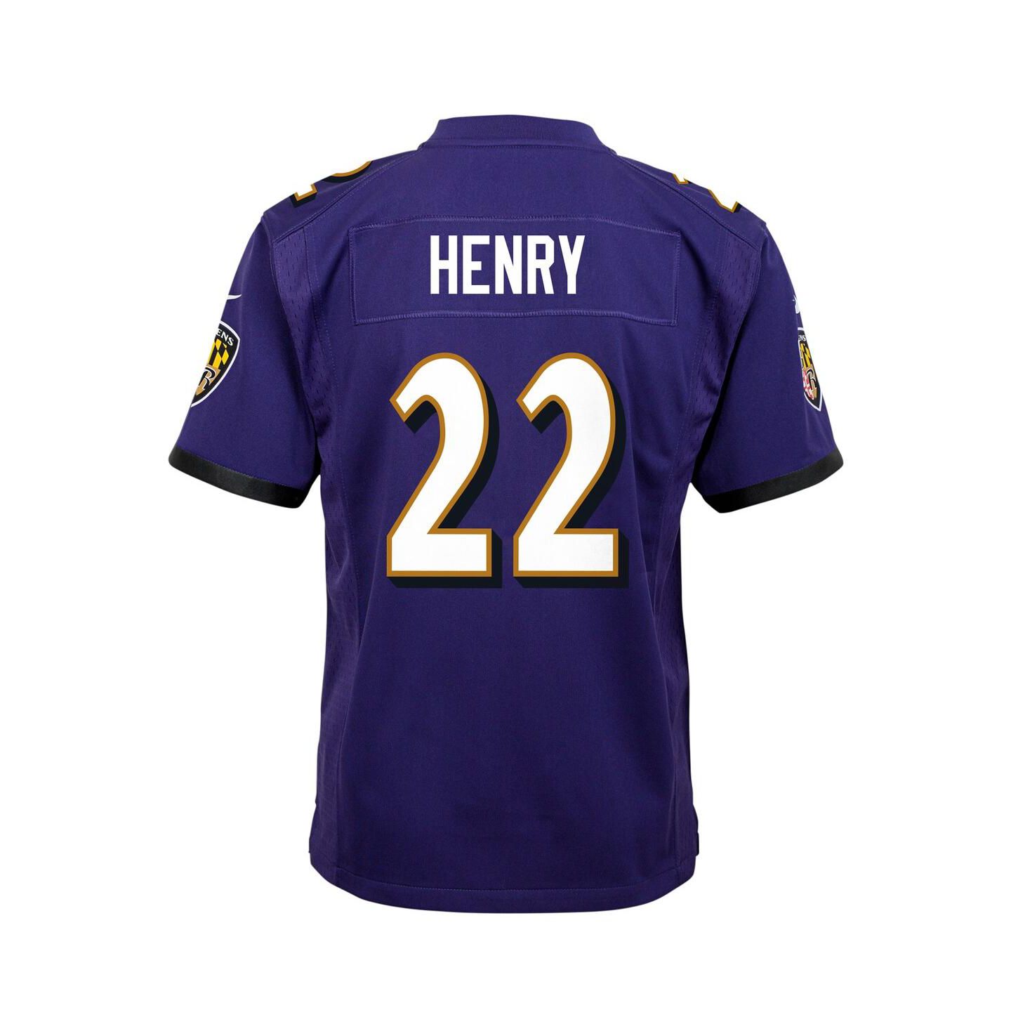 Детское джерси Outerstuff Nike Derrick Henry Baltimore Ravens Team Player Game, Purple — фото 2