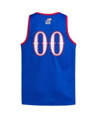 Big Boys and Girls 00 Royal Kansas Jayhawks Swingman Jersey