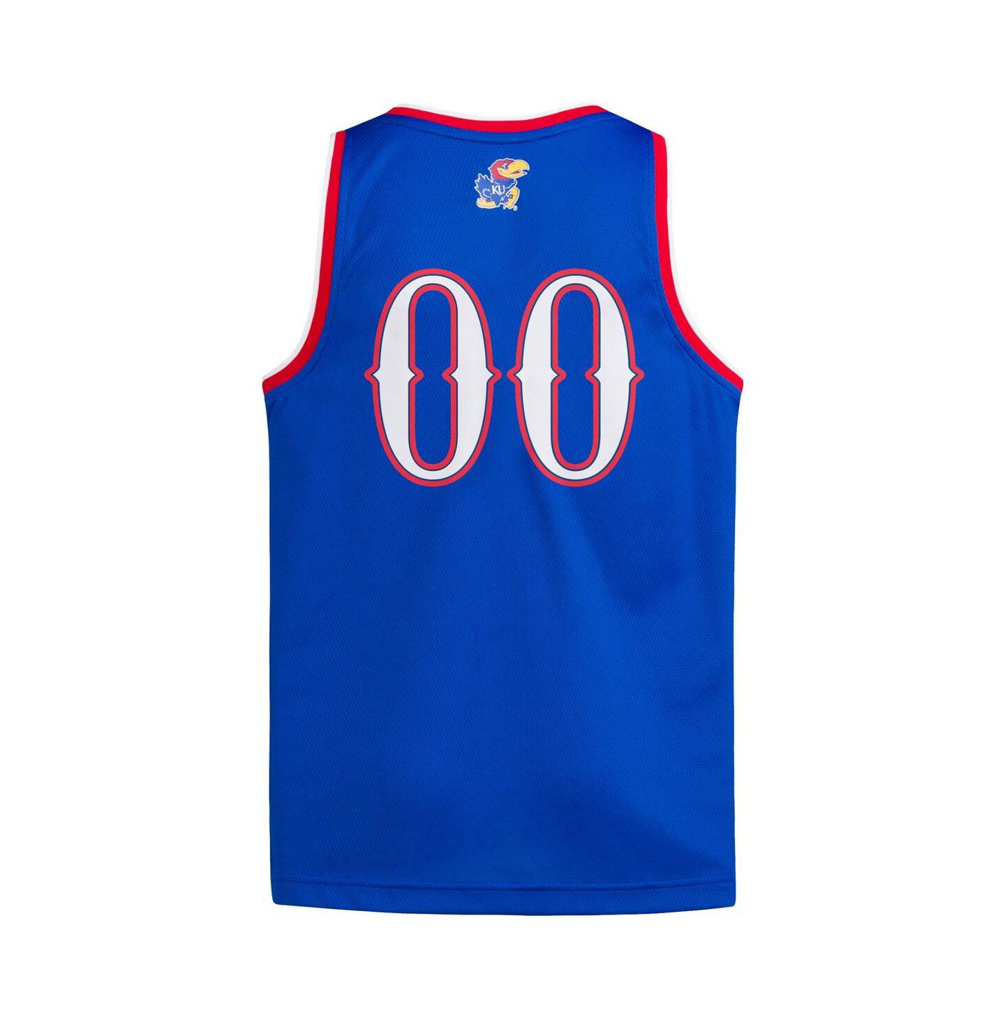 Детская джерси adidas Kansas Jayhawks #00 Swingman, Royal — фото 2