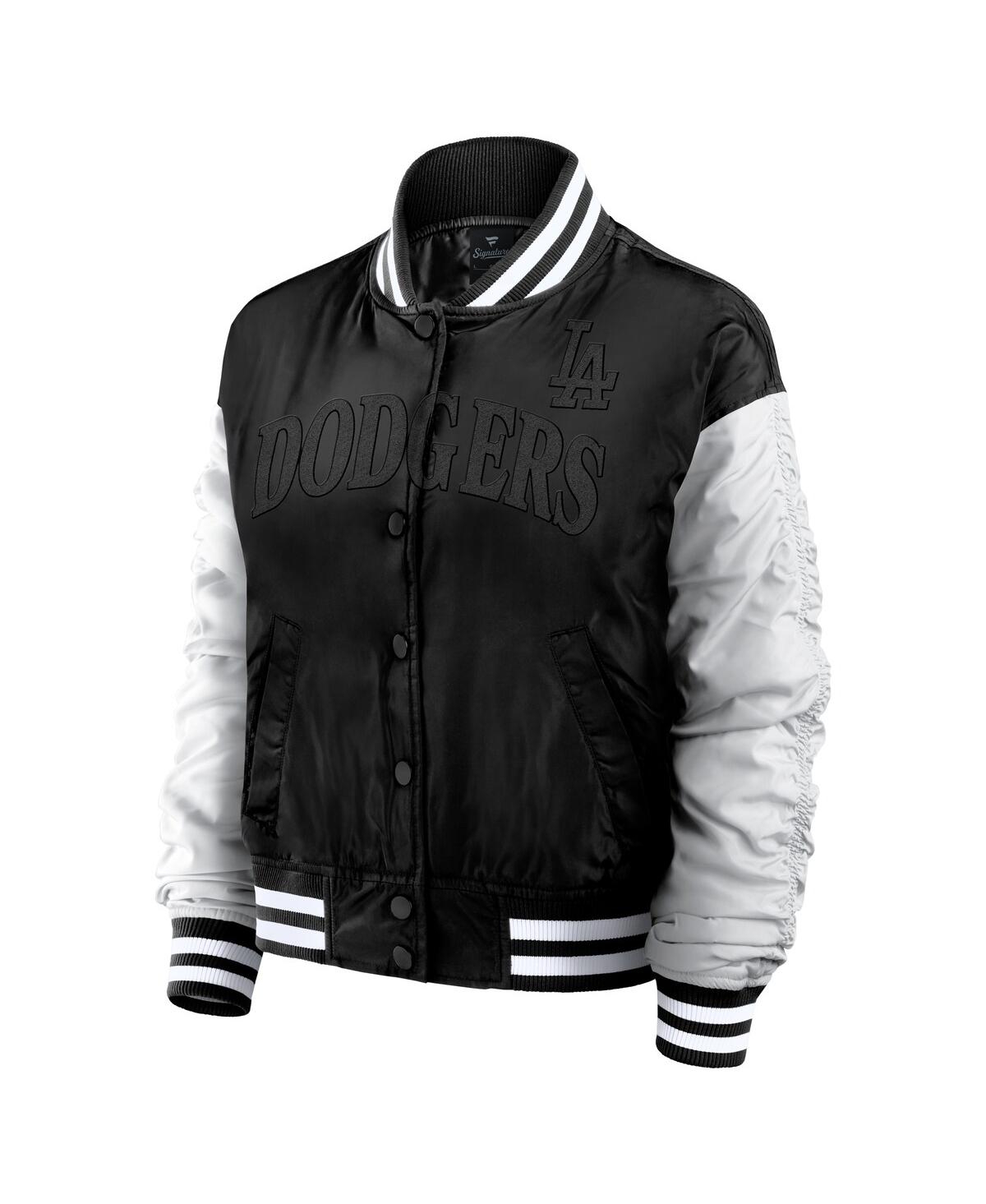 Fanatics Women's Black Los Angeles Dodgers Elements Wave Full-snap Jacket In Black
