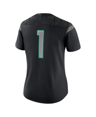 Women's 1 Black Oregon Ducks Game Jersey