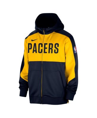 Men's Navy Indiana Pacers Authentic On-court Showtime Performance Full-Zip Hoodie