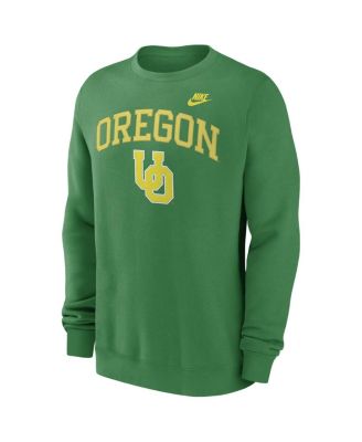 Men's Green Oregon Ducks Legacy Classic Tackle Twill Embroidered&nbsp;Arch Over Logo Pullover Sweatshirt