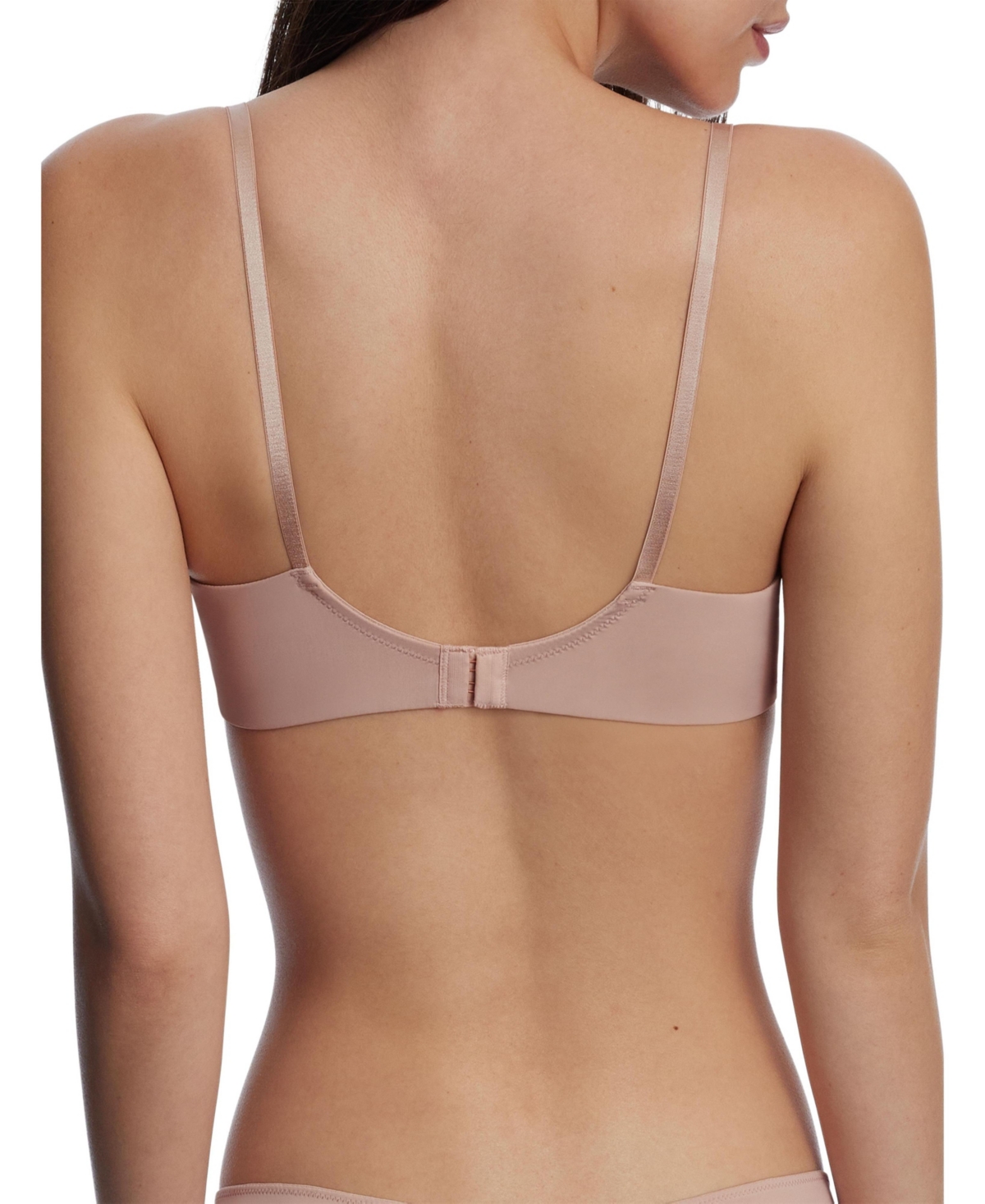 Skarlett Blue Women's Entice Unlined Underwire Lace Balconette Bra -rose gold