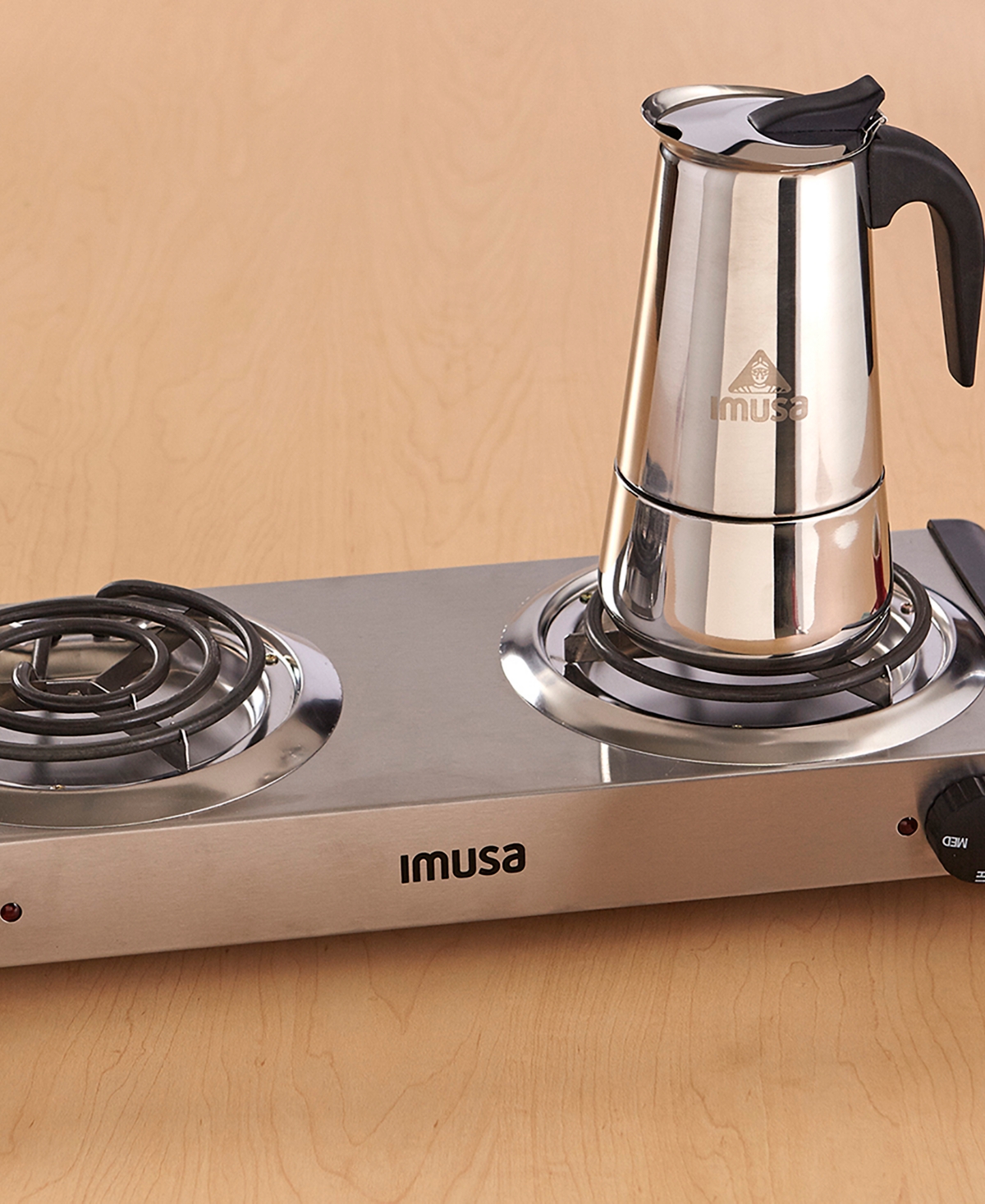 Imusa 1500 Watts Electric Double Burner