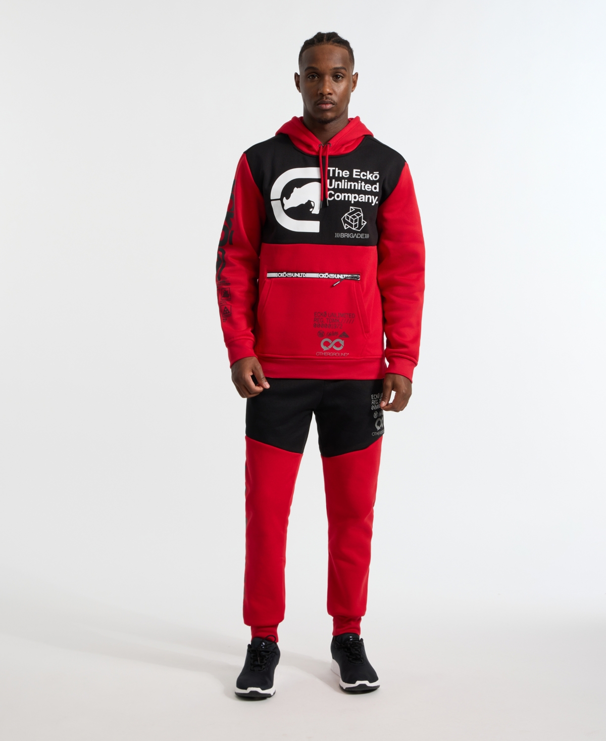 Ecko Unltd Men's Prosperous Jogger In True Red,black