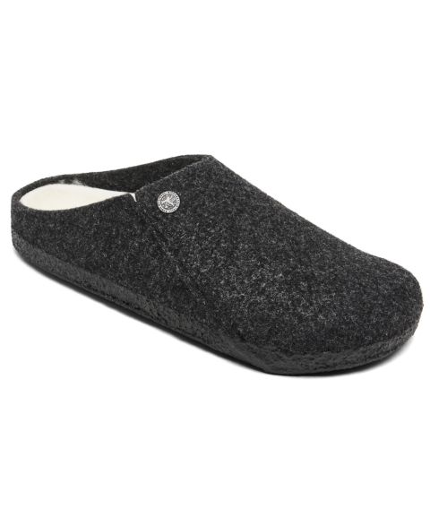 Мужские сабо Birkenstock Zermatt Shearling Clog Slippers, цвет: Серый