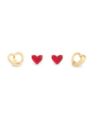 COACH Faux Stone Halo Heart Stud Convertible Earrings 7390₽