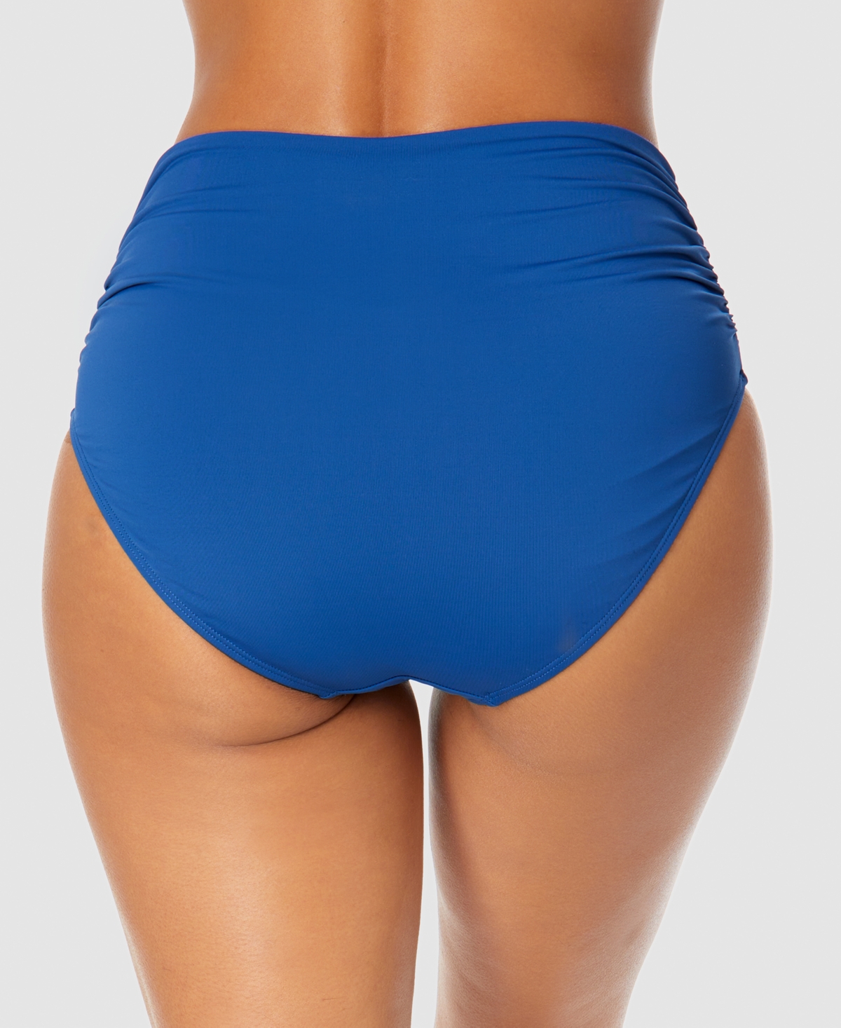 Shop Anne Cole High-waist Bikini Bottoms In Slate Blue